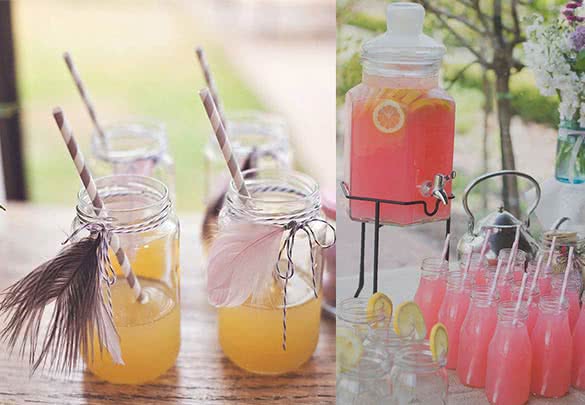 Glass Jar Party Drink