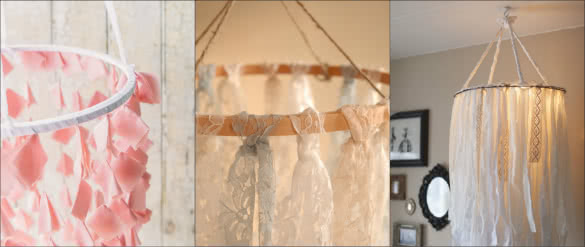 DIY Hoop Chandelier