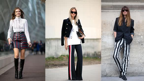 Paris Fashion Week Street Style Stripes
