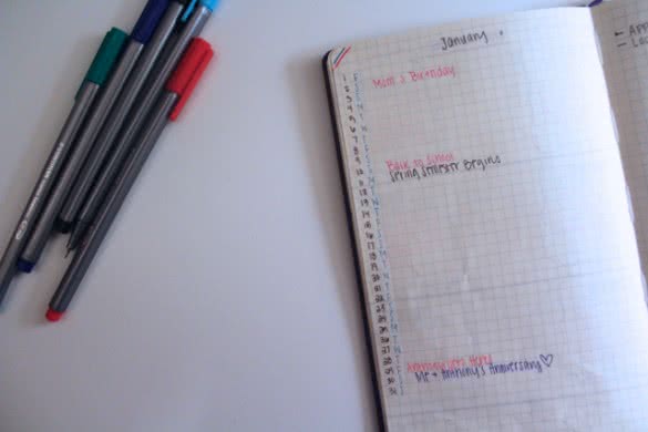 Bullet journaling - January