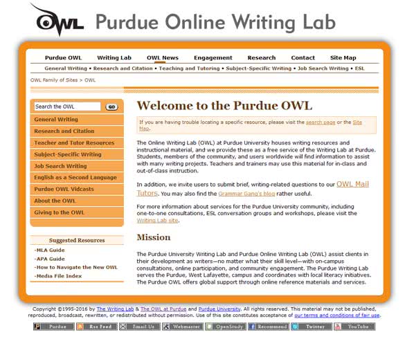 Purdue Owl Tool