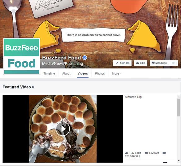 buzzfeed food facebook page