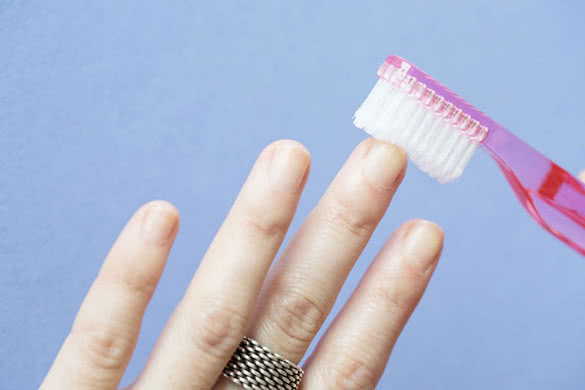toothbrush for nails