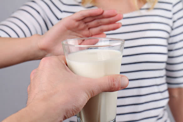 Dairy Intolerant Woman refuses to drink milk