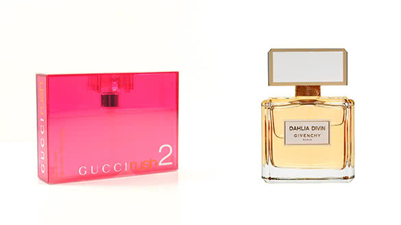 Gucci Rush 2 by Gucci and Dahlia Divine by Givenchy