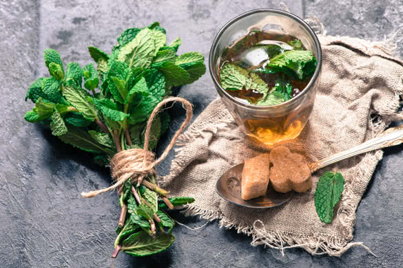Traditional mint tea
