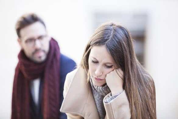 Young couple with relationship difficulties