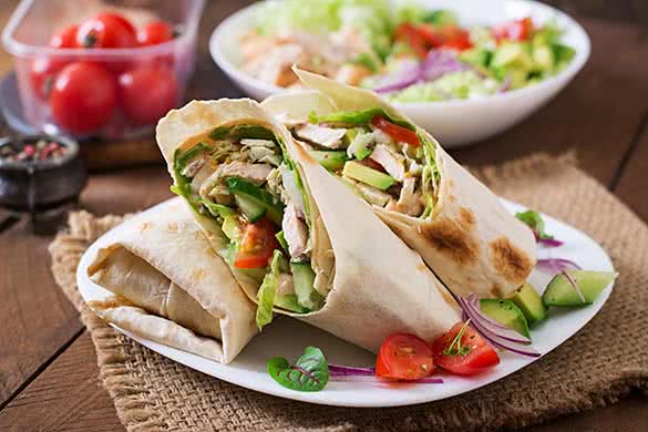 chicken avocado wrap