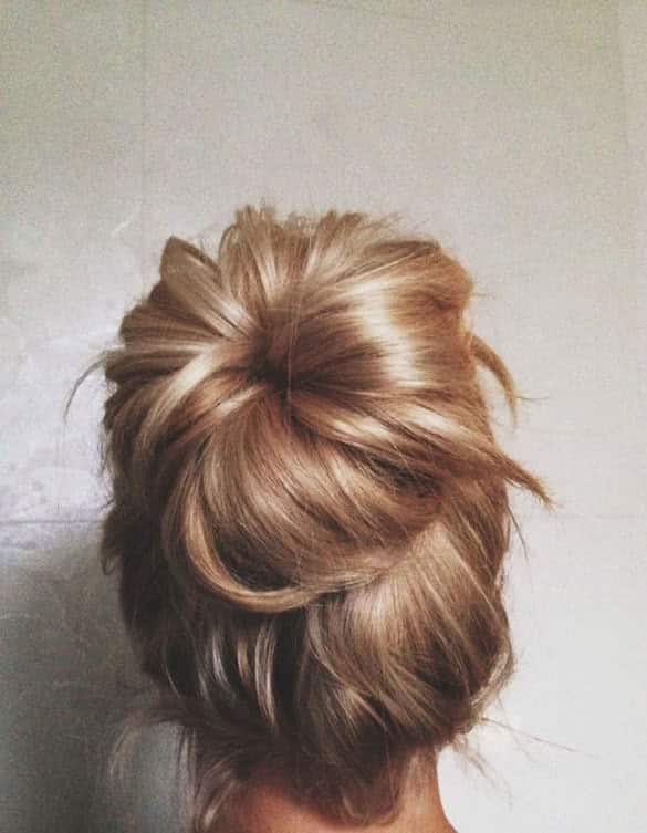 long hair secrets - sock bun