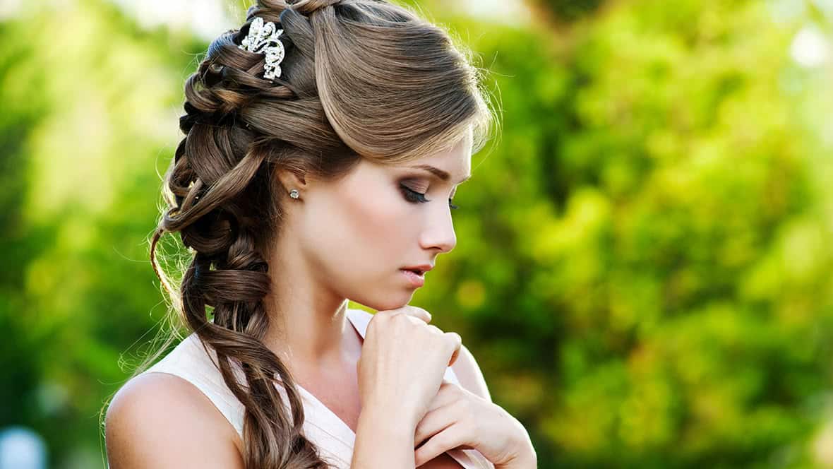 The Ultimate Guide To Side Swept Wedding Hair   Shutterstock 146338967 