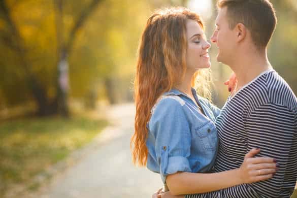 Cheerful couple having fun on summer vacation