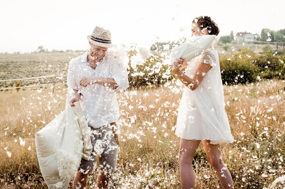 Pillow Fight Couple