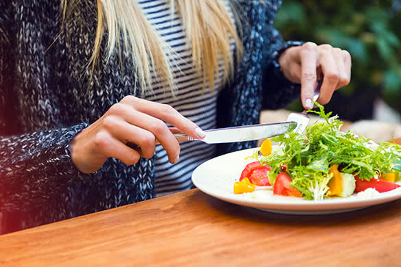 woman eating