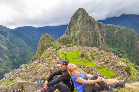 Couple in Machu Pichu