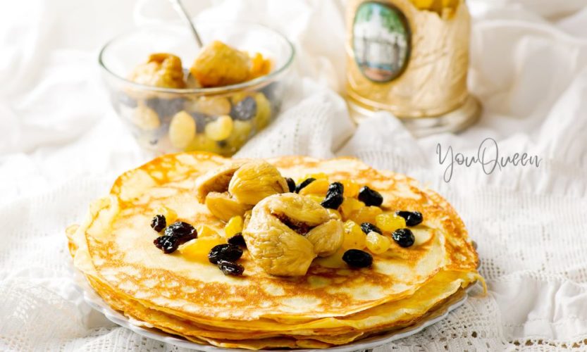 This image has an empty alt attribute; its file name is Pancakes-with-Dried-Fruits-833x500.jpg