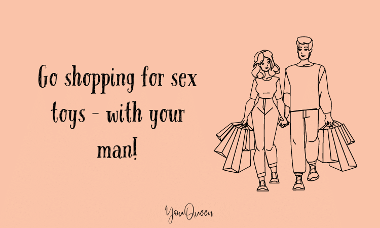 Go shopping for sex toys - with your man!