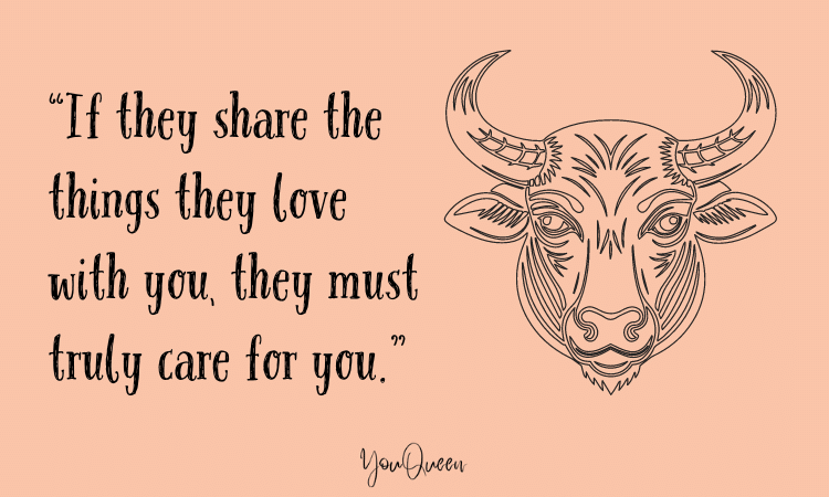 Taurus Man And Romance - if they share the things they love with you, they must truly care for you.