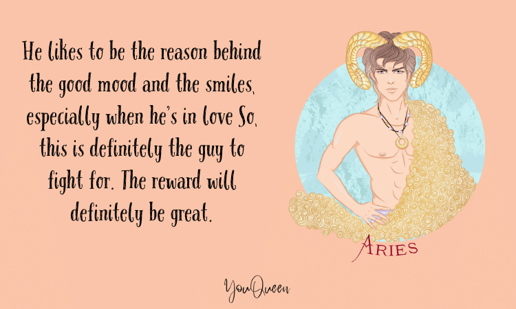 How to seduce an Aries Man - He likes to be the reason behind the good mood and the smiles, especially when he’s in love So, this is definitely the guy to fight for. The reward will definitely be great.