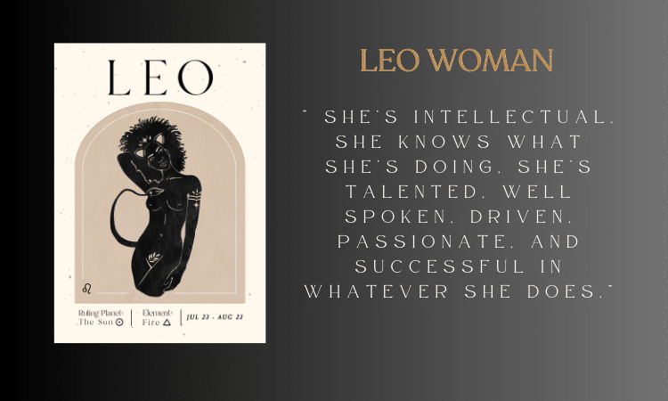 Leo Woman Sagittarius Man - She’s intellectual, she knows what she’s doing, she’s talented, well spoken, driven, passionate, and successful in whatever she does.