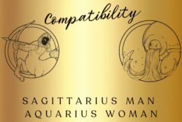 Sagittarius Man and Aquarius Woman Compatibility Match - Graphics by YouQueen.com