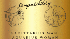 Sagittarius Man and Aquarius Woman Compatibility Match - Graphics by YouQueen.com