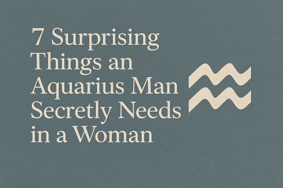 7 Things an Aquarius Man Secretly Needs in a Woman (He'll Never Say
