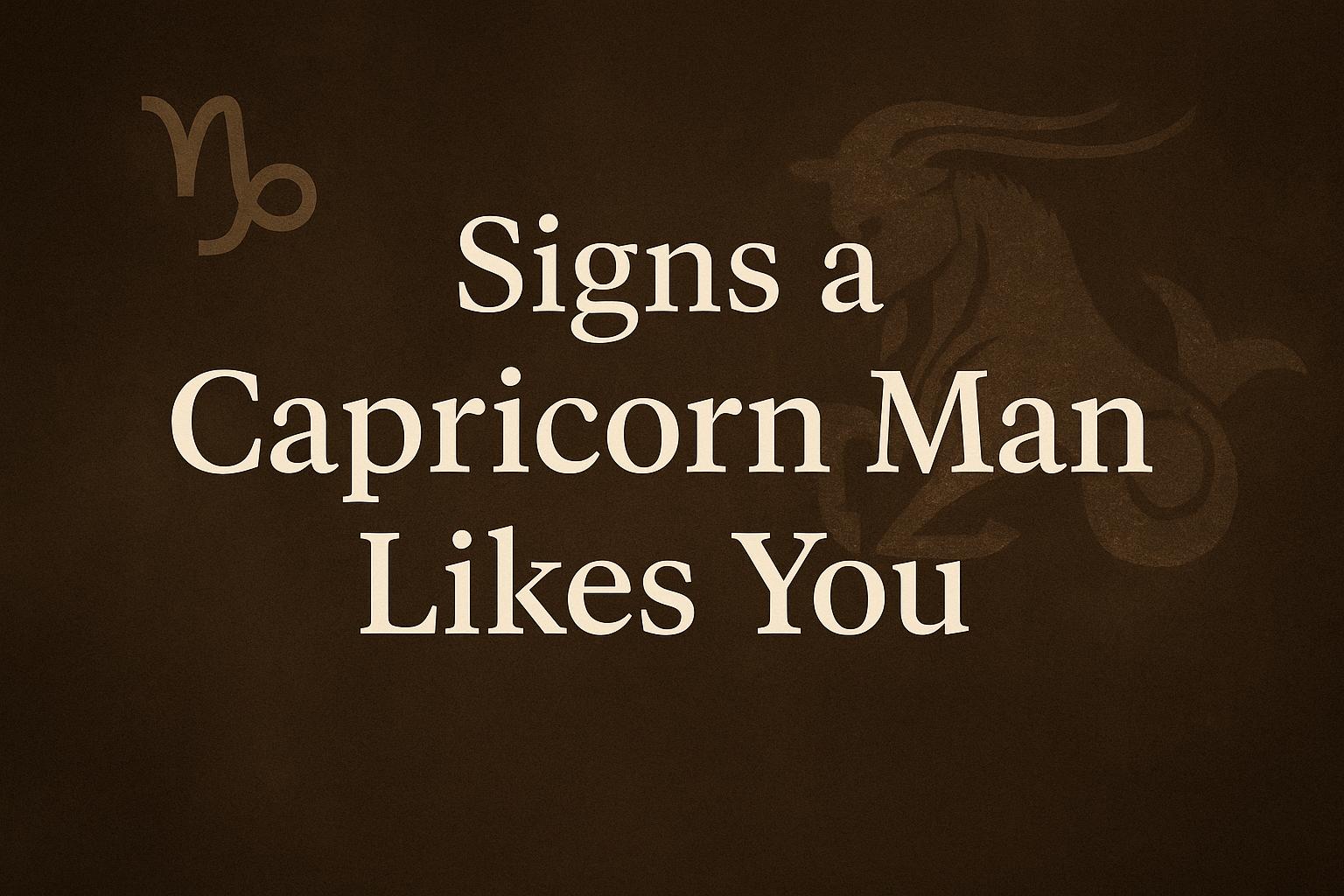 10 Definite Signs a Capricorn Man Likes You Anna Kovach