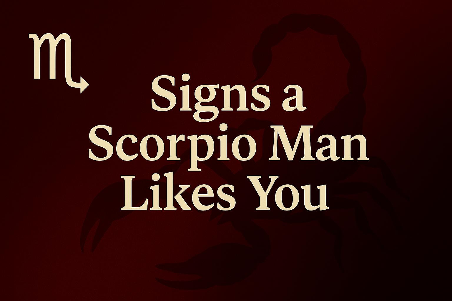 Signs a Scorpio Man Likes You 13 Ways He Reveals His Feelings