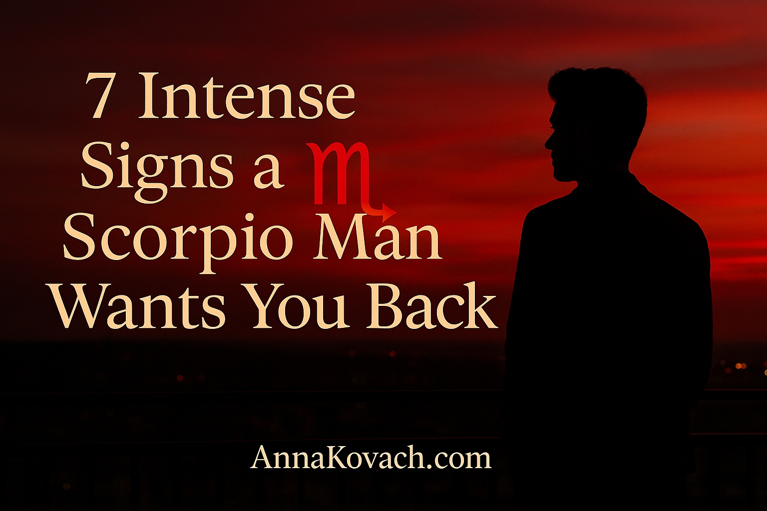 7 Intense Signs a Scorpio Man Wants You Back by Anna Kovach