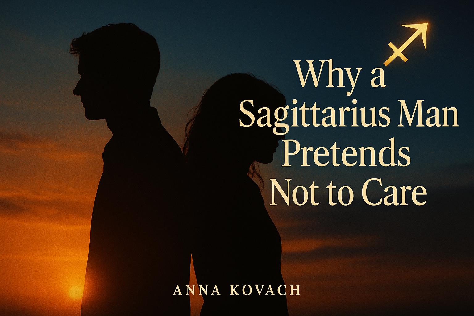 7 Truths About Why a Sagittarius Man Pretends Not to Care ~ Anna Kovach